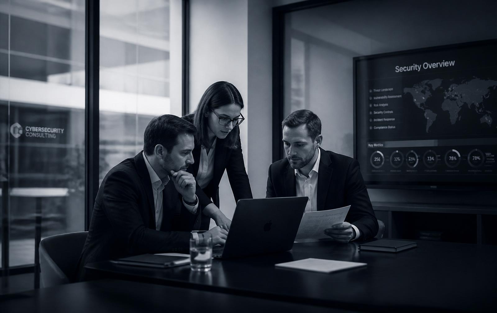 AymSecure consultants collaborating on a security engagement